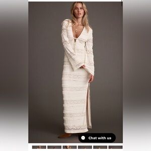 Shop 12th Tribe Cream Lace Maxi Dress